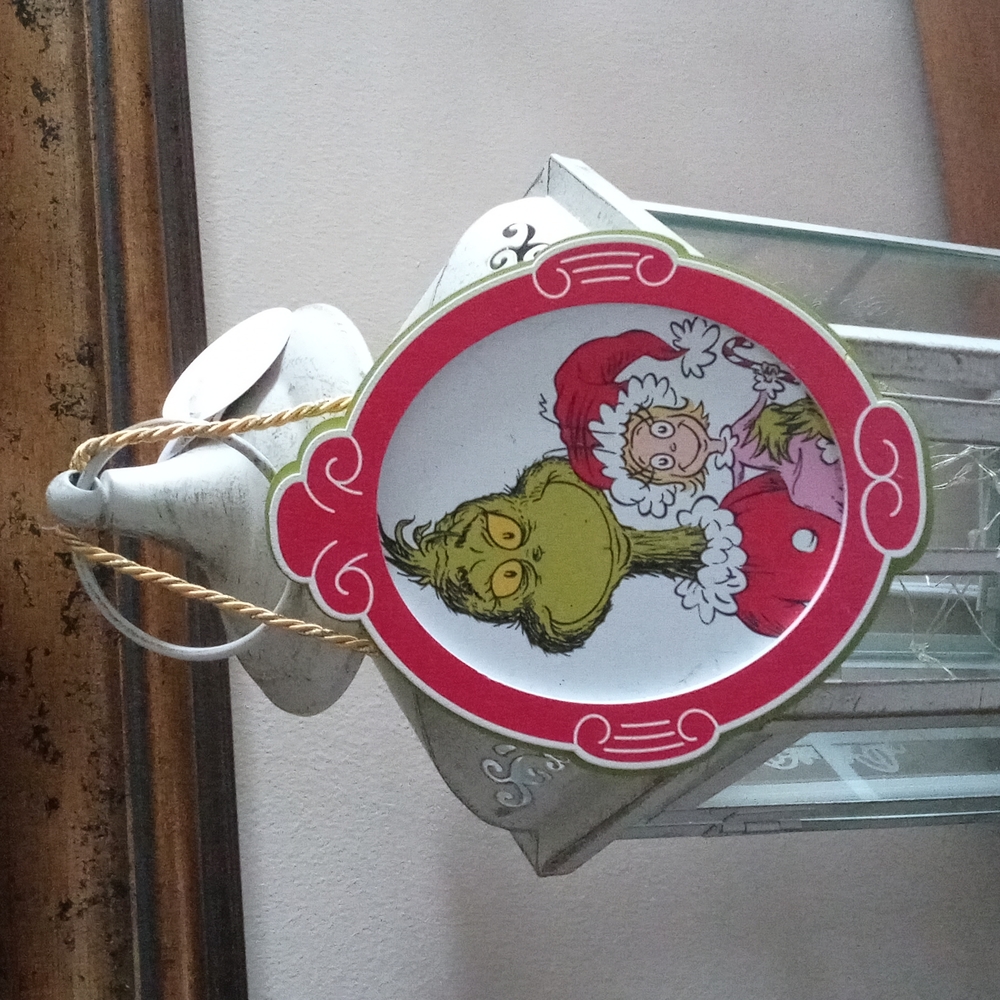 Grinch and Cindy Lou Wood Ornament